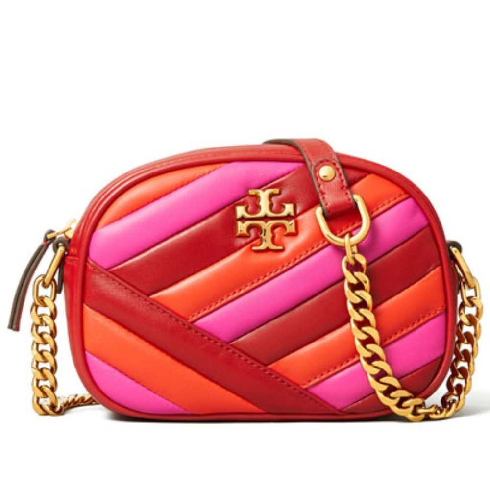 Sold ! Tory Burch KIRA CHEVRON COLOR-BLOCK CAMERA BAG - Picture 2 of 8